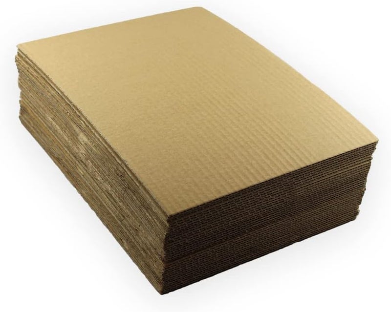 EcoSwift 25 5x7 Corrugated Cardboard Filler Inserts Sheet Pads 1/8" Thick 5 x 7 - Image 3